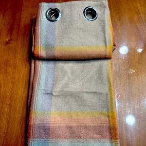 54x84 plaid curtains, lined